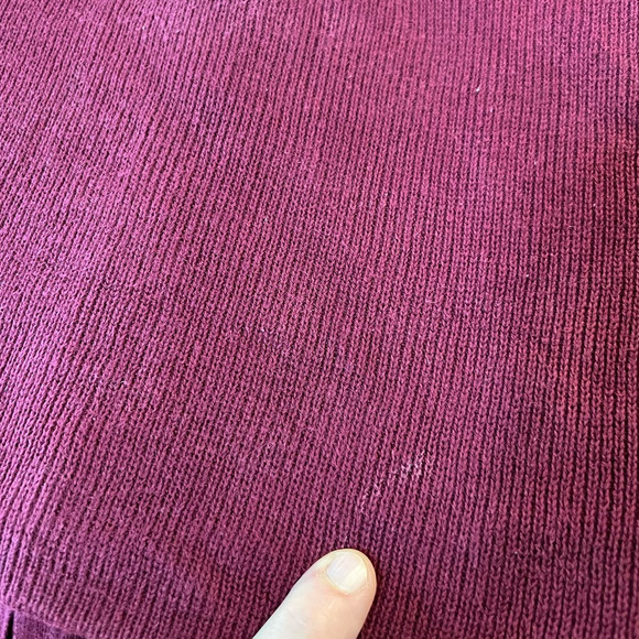 Joe Boxer Burgundy and Tan Color Block Zip Front Cardigan / Shacket Size XL - Picture 10 of 10